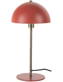 Lampe champignon rouge ocre métal 20x39 cm Bonnet