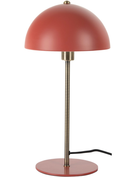 Lampe champignon rouge ocre métal 20x39 cm Bonnet