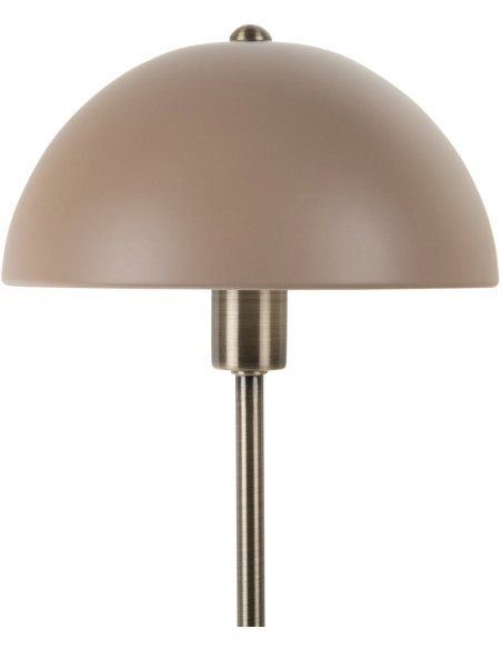 Lampe champignon marron taupe métal 20x39 cm Bonnet