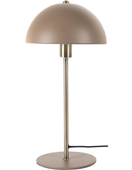 Lampe champignon marron taupe métal 20x39 cm Bonnet
