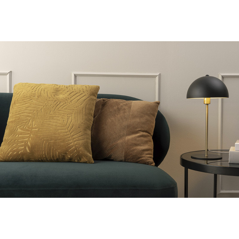 Lampe champignon noire métal 39 cm...