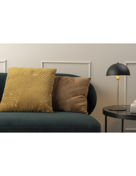 Lampe champignon noire métal 39 cm Bonnet