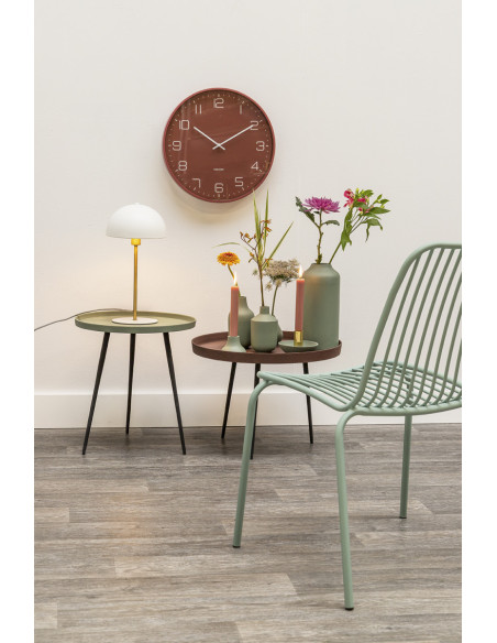 Lampe champignon blanche métal 39 cm Bonnet