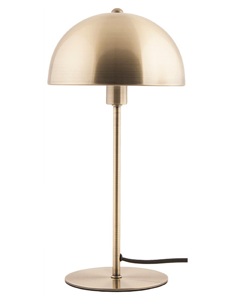 Lampe champignon dorée métal 39 cm Bonnet