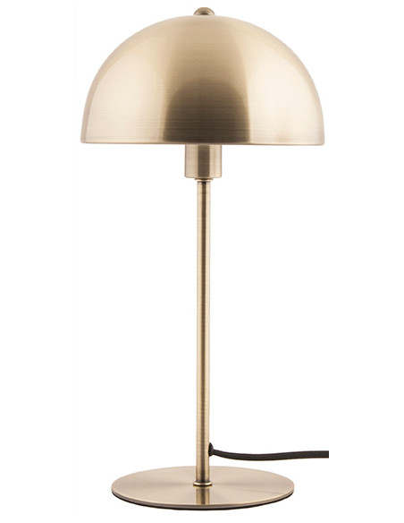 Lampe champignon dorée métal 39 cm Bonnet