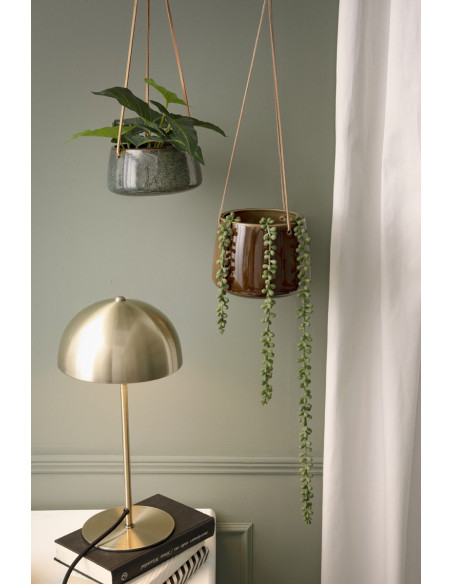Lampe champignon dorée métal 39 cm Bonnet