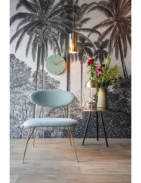 Lampe champignon dorée métal 39 cm Bonnet