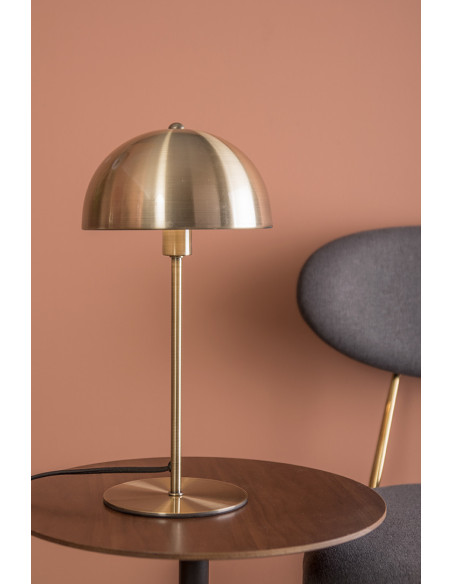 Lampe champignon dorée métal 39 cm Bonnet
