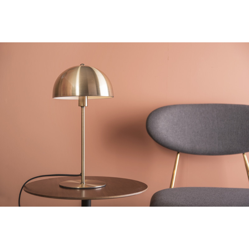 Lampe champignon dorée métal 39 cm...
