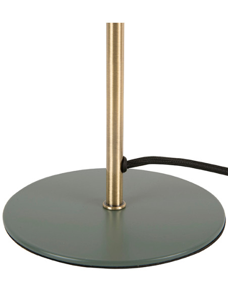 Lampe champignon verte métal 39 cm Bonnet