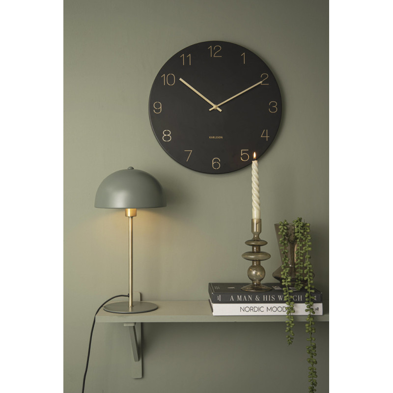 Lampe champignon verte métal 39 cm...