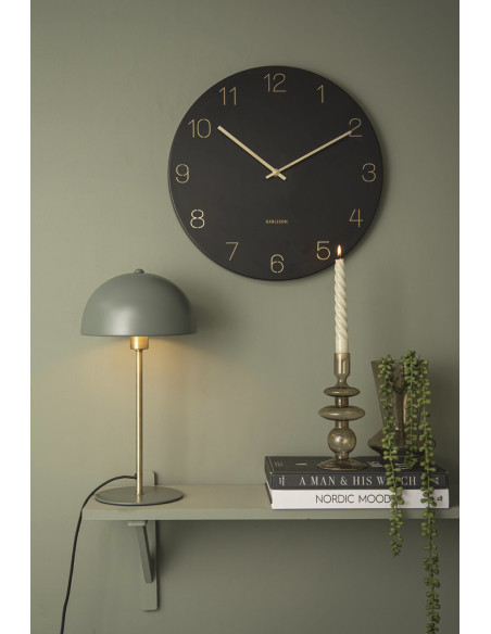 Lampe champignon verte métal 39 cm Bonnet