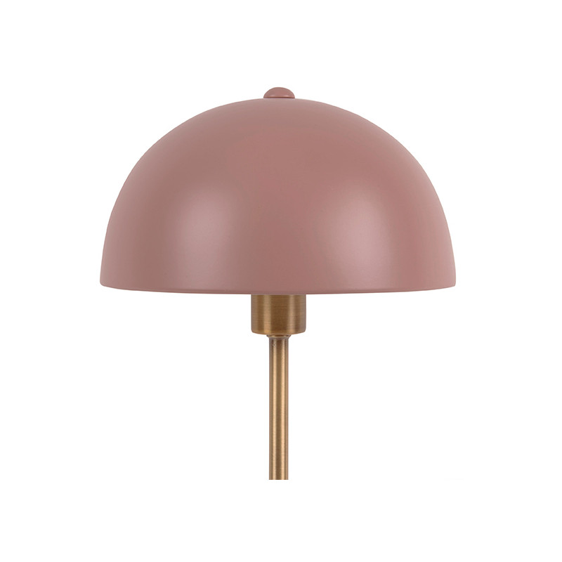 Lampe champignon rose métal 39 cm Bonnet