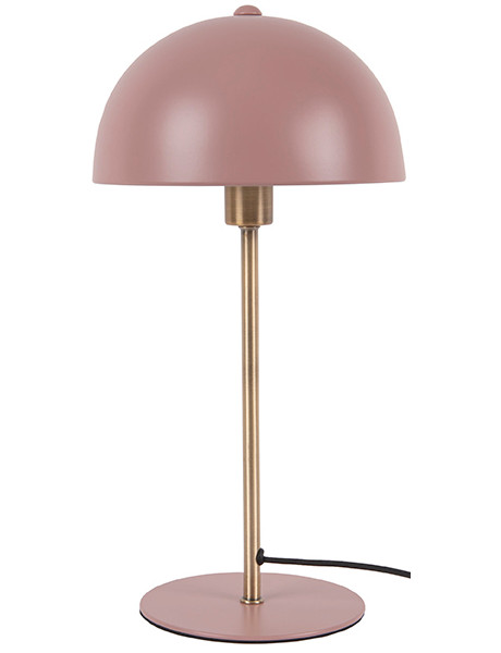 Lampe champignon rose métal 39 cm Bonnet
