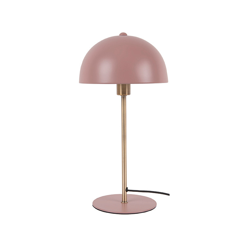 Lampe champignon rose métal 39 cm Bonnet