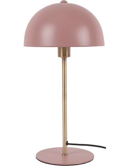 Lampe champignon rose métal 39 cm Bonnet