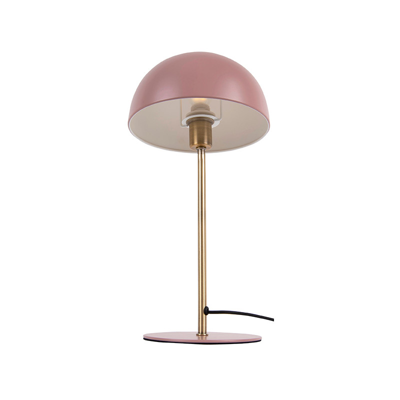 Lampe champignon rose métal 39 cm Bonnet