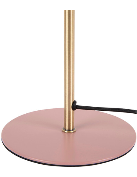 Lampe champignon rose métal 39 cm Bonnet