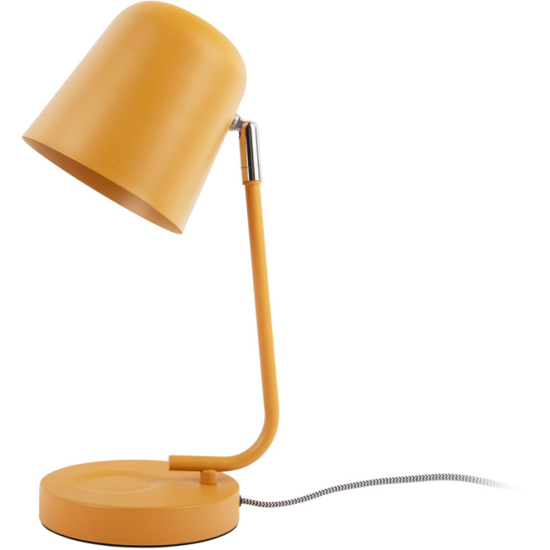 Lampe de bureau jaune ocre métal 38,5...