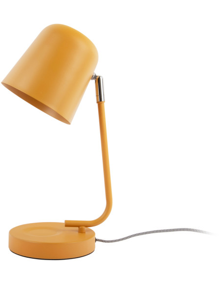 Lampe de bureau jaune ocre métal 38,5 cm Encantar