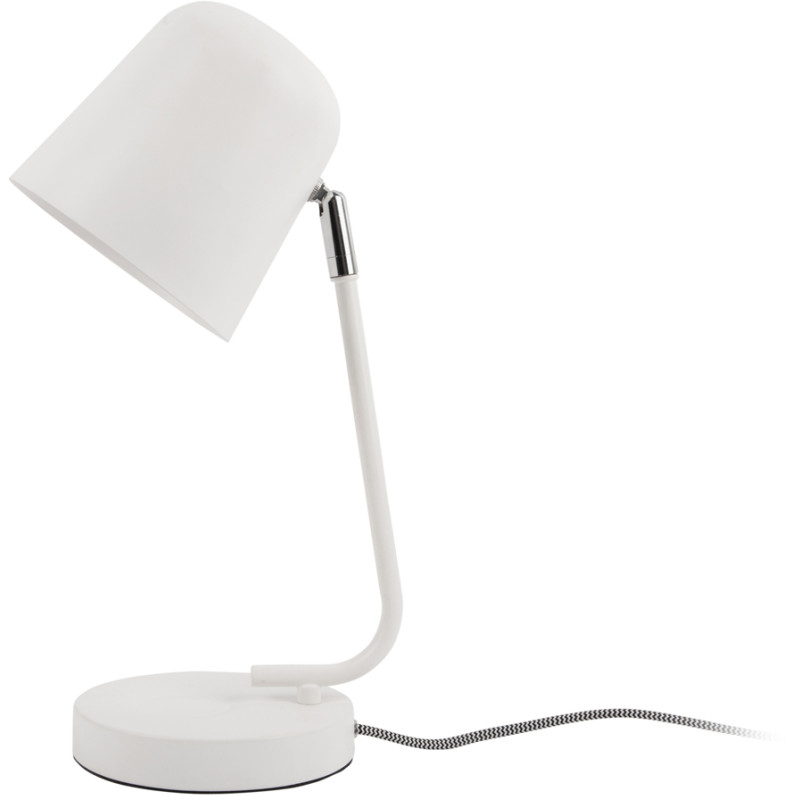 Lampe de bureau blanche métal 38,5 cm...