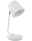Lampe de bureau blanche métal 38,5 cm Encantar