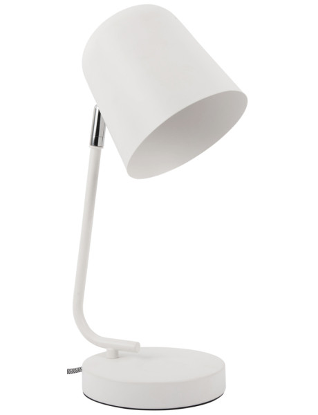 Lampe de bureau blanche métal 38,5 cm Encantar