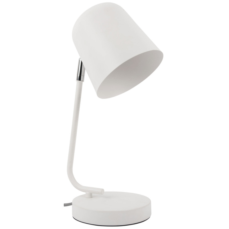 Lampe de bureau blanche métal 38,5 cm...
