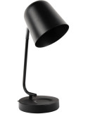 Lampe de bureau noire métal 38,5 cm Encantar