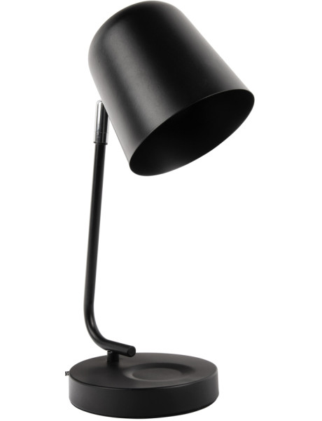 Lampe de bureau noire métal 38,5 cm Encantar