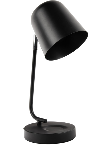 Lampe de bureau noire métal 38,5 cm Encantar