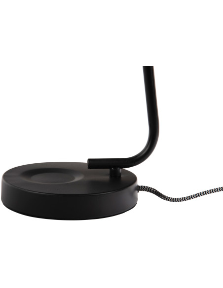 Lampe de bureau noire métal 38,5 cm Encantar