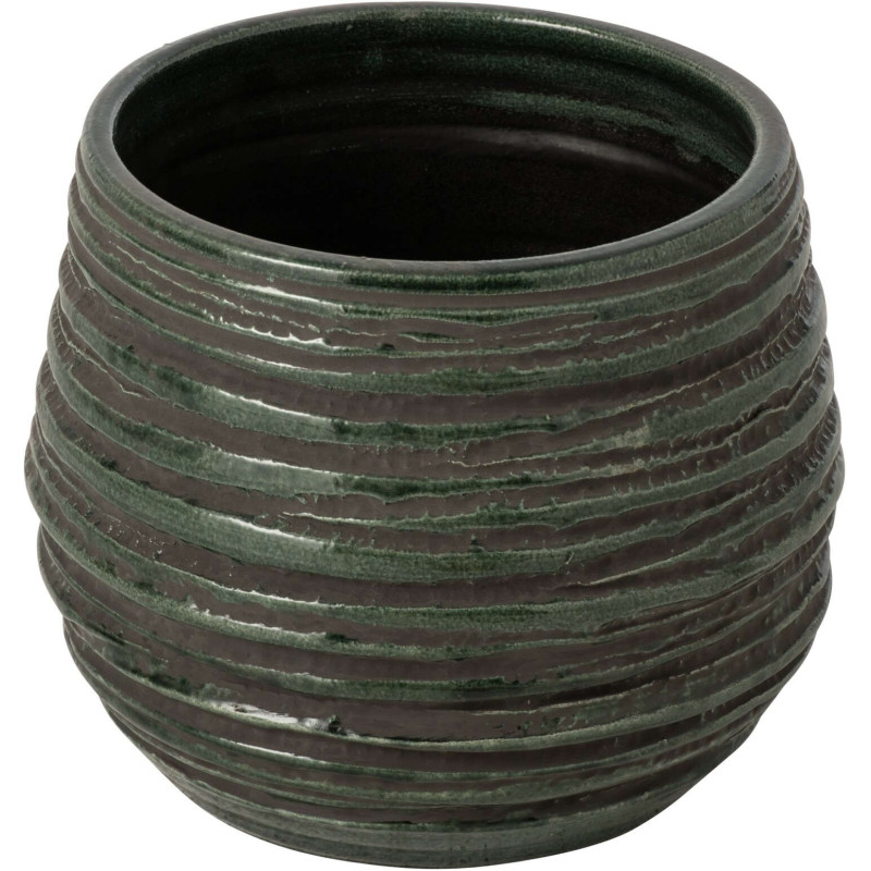 Grand cache-pot céramique bleu...