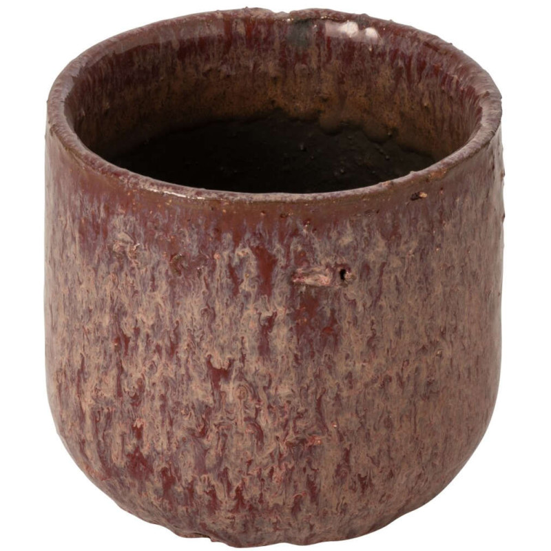 Cache-pot céramique rose ancien 15 cm...