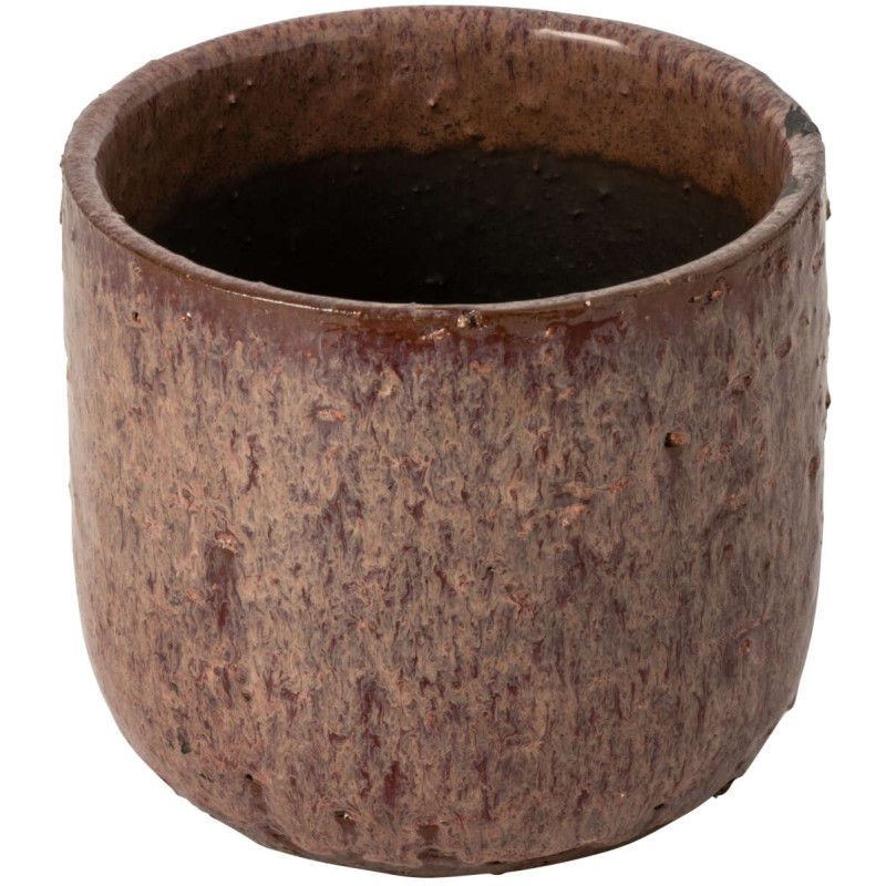 Cache-pot céramique rose ancien 18 cm...