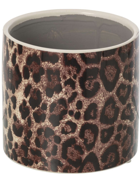 Cache-pot léopard céramique 14 cm Tzaneen