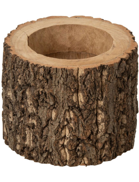 Cache-pot tronc d’arbre en paulownia naturel 21 cm Soglio