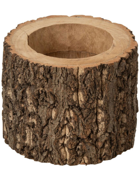 Cache-pot tronc d’arbre en paulownia naturel 21 cm Soglio