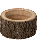 Cache-pot tronc d’arbre paulownia 33,5 cm Soglio