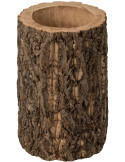 Cache-pot haut tronc d’arbre paulownia 32 cm Soglio