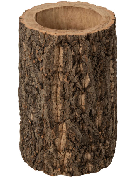 Cache-pot haut tronc d’arbre paulownia 32 cm Soglio