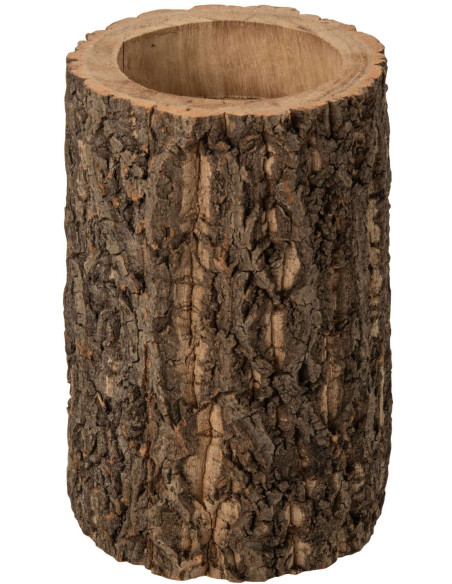 Cache-pot haut tronc d’arbre paulownia 32 cm Soglio