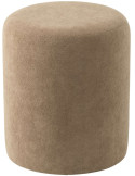 Pouf rond taupe 36x36x41 cm Sirolo