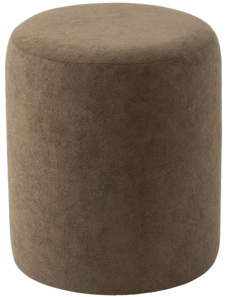 Pouf rond marron 36x36x41 cm Sirolo