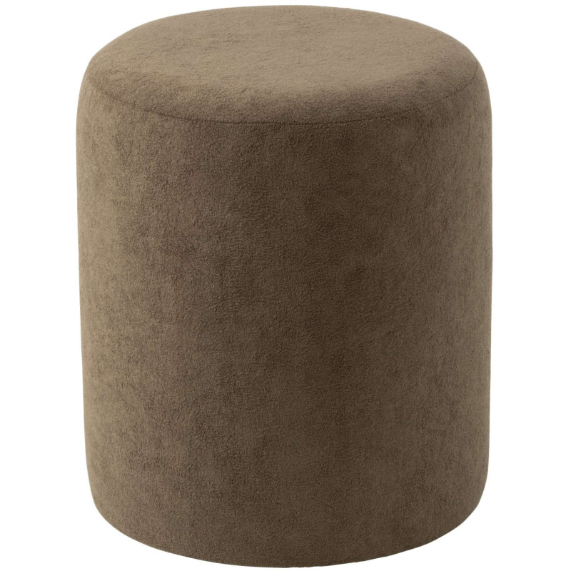 Pouf rond marron 36x36x41 cm Sirolo