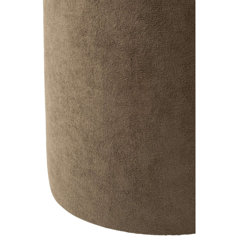 Pouf rond marron 36x36x41 cm Sirolo