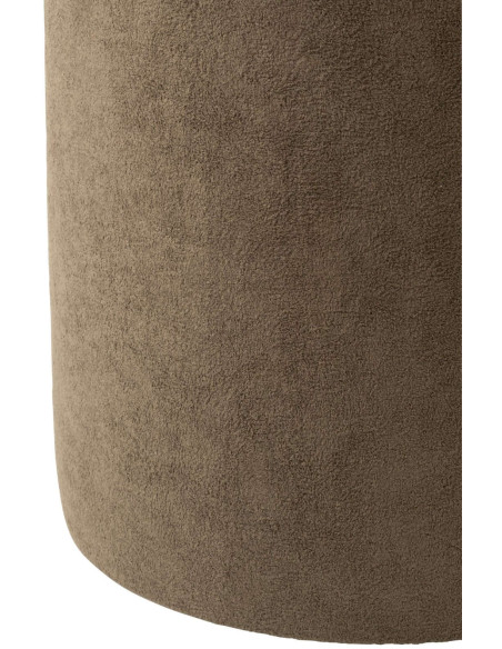 Pouf rond marron 36x36x41 cm Sirolo