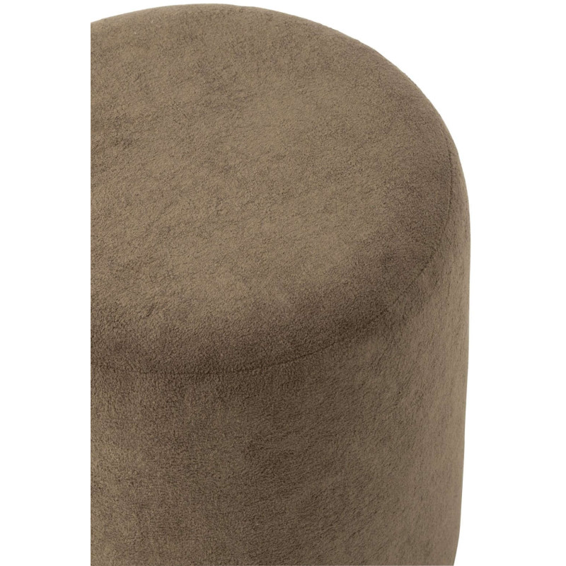 Pouf rond marron 36x36x41 cm Sirolo