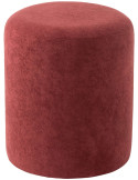 Pouf rond bordeaux 36x36x41 cm Sirolo