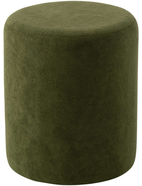 Pouf rond vert olive 36x36x41 cm Sirolo